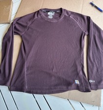 Carhartt Force Mens Large Mahogany Burgundy Waffle Knit Base Layer Thermal Shirt picture