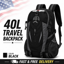 Large Capacity Travel Backpack Heavy Duty Outdoor Hiking Camping Rucksack 40LBag picture