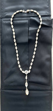 Vintage Butler and Wilson Rhinestone Drop Necklace with BW Box picture