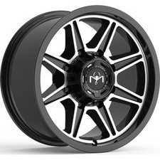 17x9 Motiv Off Road 428MB Balast Gloss Black Machined Wheel 8x170 (0mm) picture