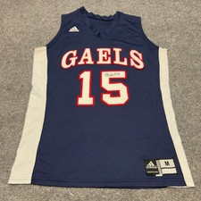 Vintage 2005 Adidas Saint Marys Gaels Authentic Stitch Basketball Jersey Medium picture