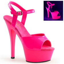 SALE PLEASER KISS-209UV Womens Neon Pink 6