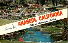 Greetings From Anaheim California 1963 Chrome Postcard picture