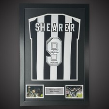 Framed Alan Shearer Hand Signed Newcastle Football Shirt With COA  £275 picture