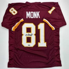 Facsimile Autographed Art Monk Washington Red Reprint Jersey Size Men's XL picture