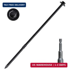 LIONMAX Structural Wood Lag Screws 10 Inch, 60-PCS, #14 X 10, Heavy Duty Rust Re picture