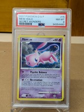 2007 POKEMON DIAMOND & PEARL SECRET WONDERS #15 MEW-HOLO PSA 8 picture