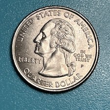 2007 P Wyoming State Quarter DDR-001 Doubled Die Reverse Saddle Horn picture
