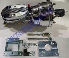 1960-1966 Chevrolet Truck chrome power brake booster master cylinder disc drum picture
