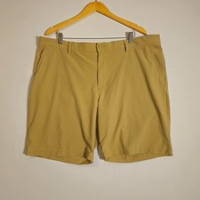 Adidas Ultimate365 Golf Shorts Mens 42 Tan Performance Flat Front High Rise picture