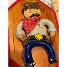 Creative Dough Art Cowboy US Marshal Wall Plaque Folk Western Decor Wild West picture