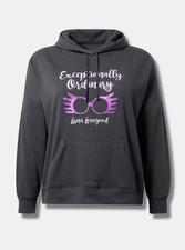 Torrid Potter Luna Lovegood Hoodie Relaxed Fit Gray NWT New 4X picture