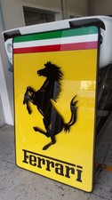 Ferrari Style Wall Sign 80cm – 3D Metal Horse Logo Garage Decor Luxury Car Decor picture