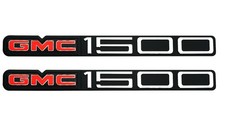 2Pc Exterior Door 1500 Emblem Badge Fit for 1988-1999 C1500 K1500 Truck picture