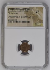 NGC VF Roman AE4 of Theodosius I (the Great) VERY FINE AD379-395 NGC Ancients picture