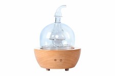 EcoGecko Essential Oil Diffuser made from Wood and Glass Dome for Aromatherapy picture