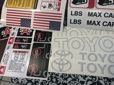 Toyota forklift decal Kit Fits 8 series forklifts  8FGCU25 decal kit  picture