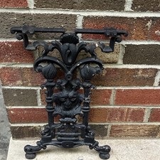 Late 19th  Century Victorian Art Nouveau cast iron piano bench side leg picture