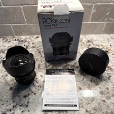 Rokinon Cine DS 14mm T3.1 Full Frame Ultra Wide Cine Lens Nikon + Box picture