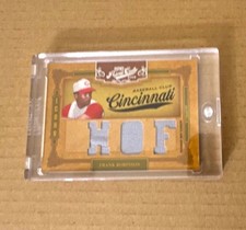 2008 Playoff Prime Cuts Frank Robinson HOF Triple Relic Platinum 1/1 Reds picture