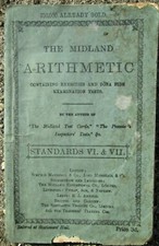 Vintage 1880's The Midland Arithmetic Standards VI & VII Paperback England Text picture
