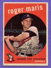 1959 Topps Roger Maris #202 Athletics VG-EX picture