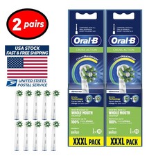 Oral B Cross Action Toothbrush Replacement Brush Heads 10 Count x 2 Pairs New picture