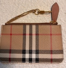 Burberry Vintage Check Kelbrook Key Pouch Card Case Archive Beige picture