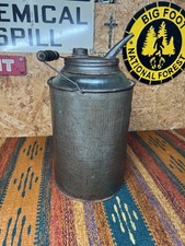Old DANDY Tin Metal Kerosene Oil Glass Container Malteze Cross Lamp Refiller picture