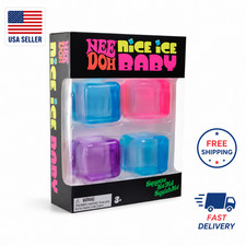 NeeDoh Nice Ice Baby 4-Pack Mini Cubes Authentic Squishy Fidget Stress Toy picture