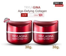 2x Trylagina Age-Defying Collagen Serum 12X Moisturizing Anti-Aging Wrinkle 30g picture