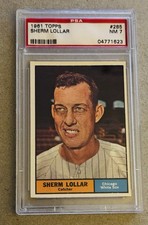 1961 Topps #285 Sherm Lollar PSA NM 7 *5792 picture
