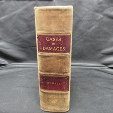 Antique 1909 Cases on Measure of Damages Law Book Isaac F. Russell picture