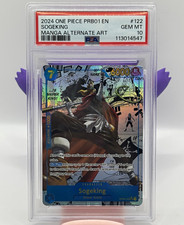 One Piece Sogeking PRB01-Premium Booster The Best #122 Manga Alt Art PSA 10 picture