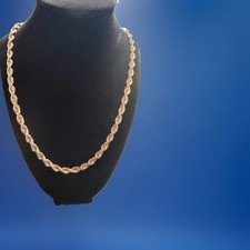 10K Rose Gold 22” 6mm Diamond Cut Rope Chain Necklace 50.43g Men’s picture