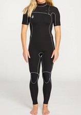VOLCOM Women's 2mm Chest Zip SS Wetsuit - BLK - Size 8 - NWT picture
