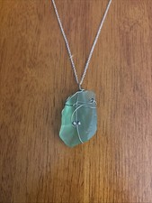 Silver Sea-glass Necklace  picture