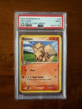 2004 Pokemon EX Fire Red Leaf Green Arcanine 18/112 PSA 9 Mint Holo picture