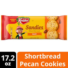 Keebler Sandies Pecan Cookies, Shortbread Cookies with Crunchy Pecans, 17.2 oz picture