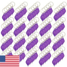 20/50PCS UV Mini Keychain LED Flashlight Key Ring Light Torch Black Light Torch picture