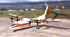 Herpa Models Continental Express De Havilland DHC-7-102  1:200 Scale VERY RARE picture