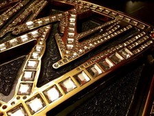 WWE Big Scratch Logo Championship Belt V1 - Real Leather The Rock picture