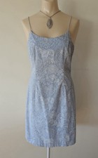 TIBI Sundress, Dress, Size 10, Blue, Cotton Blend, 2% Spandex, Floral picture