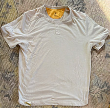 Tracksmith Men's Gray Activewear T-Shirt M Crew Neck Short Sleeve Breathable picture