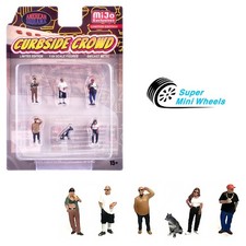 American Diorama 1:64 Curbside Crowd Figures - 6 pcs Set - Metal picture