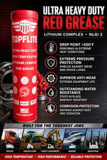 Ultra Heavy Duty High Temperature Lithium Complex Red Grease by TOPFLITE, 14 oz picture