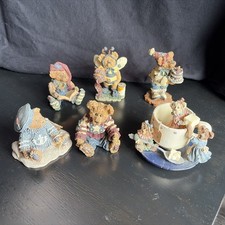 Boyds Bears & Friends 6 Pieces From The Bearstone Collection with Original Boxes picture