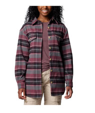Columbia Women's Calico Basin Shirt Jacket Plus Size 1X Moonvista Plaids NWT picture