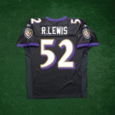 Ray Lewis Reebok NFL Baltimore Ravens Authentic On-Field EQT Alt Black Jersey picture
