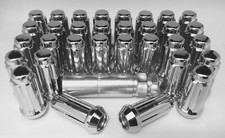32 pc GORILLA CHROME 2” SPLINE LUG NUTS 14mmx1.5 for Aftermarket Rims picture